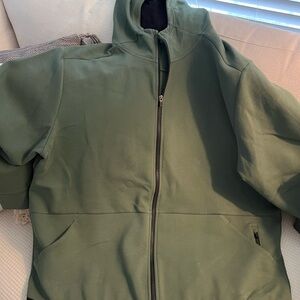 DSG Olive Green Zip-Up Hoodie